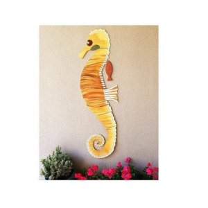 Büyük Deniz Atı Dekor Sarı