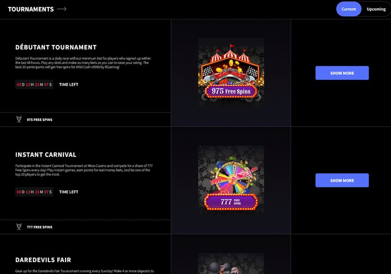 Introduction to mirax casino review